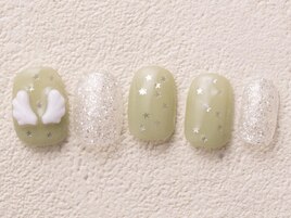 星×羽ネイル