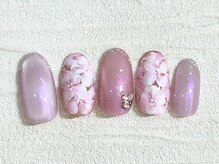 ナナネイル(Nana.Nail)/ちゅるマグ×ニュアンスフラワー