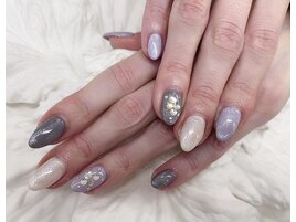 (中原)冬のキラキラネイル