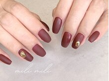 ミリ ミリ(mili mili)/ボルドーマットネイル