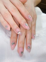 エクラ(eclat)/ワンカラー×クリスタルパーツ