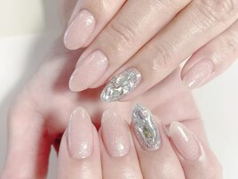 ワンカラー埋め尽くしネイル