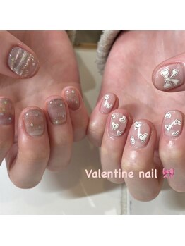 カミナネイル(KAMINA.nail)/Valentine nail