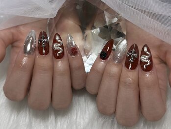 ボルドー×シルバー