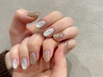 シ ベル 梅田茶屋町店 ネイル(Ci belle)の写真/イエベ・ブルべ別サンプルから選択♪短い爪でも可愛い,個性が光るデザインをご提案!爪を伸ばせない方にも◎