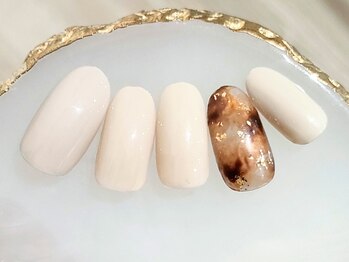 ミュゲットネイル(Muguet nail)/べっ甲ネイル