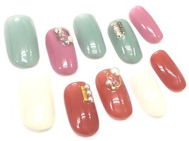 ワンカラー+ストーン