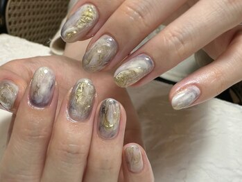 デューネイルスタジオ(dew nail studio)/鉱物ニュアンス ブルー