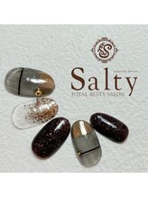 ネイルアンドアイラッシュサロン ソルティ 寺田町(salty)/ニュアンスネイル