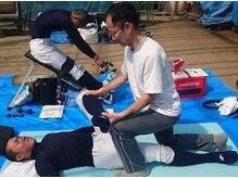 西宮の沢ストレッチ整体院の雰囲気（高校野球部５校、女子野球などスポーツの現場で活動してきました）