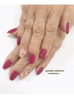 プライベート ネイルサロン マーマ(murmur)/押し花ネイル