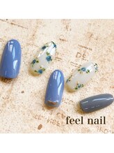 フィールネイル 天神橋店(feel nail)/ボーダー/ツイード/ニュアンス