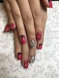 ストーン埋め尽くし&ハート☆