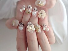 モナサロン(Mona salon)/ヒョウ柄フレンチネイル