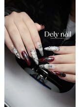 デリーネイル(Dely_nail)/クールなボルドーレオパード