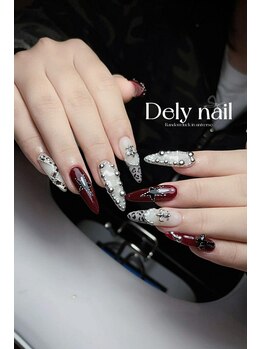 デリーネイル(Dely_nail)/クールなボルドーレオパード