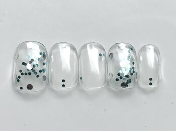 ジェミーネイル イケブクロ(Jemiy nail ikebukuro)/ブルーホロ¥6000