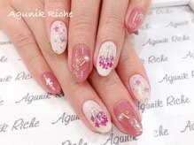 アグニークリッシェ(Agunik Riche)/【押し花ネイル】