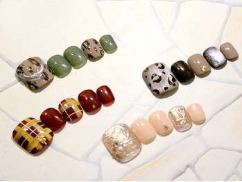 13周年フットネイルサンプル