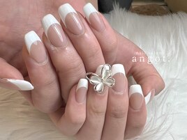 白フレンチ×スカルプ