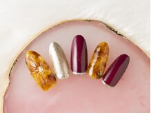 エクラン(ECRAN)/～秋のぷっくりフラワーネイル～