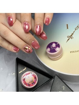 アイリッシュネイル 久屋大通店(Irish Nail)/マオ時計2時&マオ誕7月