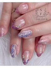 ネイルフルール/アジサイネイル