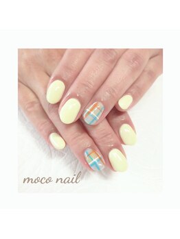 モコネイル(moco nail)/☆ワンカラー2本アート☆