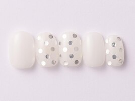 ホワイトシンプルドット6480yen