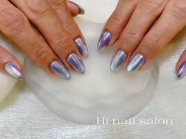 オーロラ＆マグネットネイル