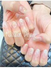 デジャヴ(Dejavu)/シェル×塗りかけネイル