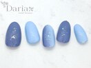八丁堀　茅場町　夏ネイル　水色