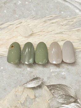 ネイルサロン アージュ(Nail Salon A jyu)/秋カラーミラーネイル