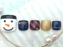 クリスマスネイル(フット)