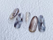 アウラ ネイルサロンアンドスクール(aula)/大理石ネイル