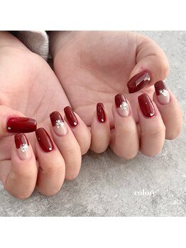 コロレ(colore')/セパレートボルドー×ラメ