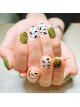 エステアンドネイルサロン ラフィネル(Raffinelle)/パラジェル　ダルメシアンネイル