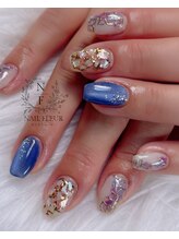 ネイルフルール/アジサイネイル