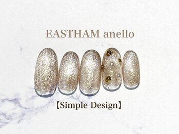 イーストハムアネーロネイル(EAST HAM anello nail)/定額シンプルデザイン