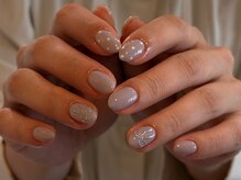 ファミーユネイル(Fameu nail)/dot × ribbon.