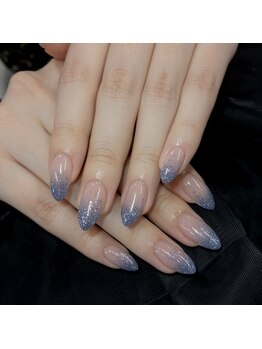 デュリブリンクネイル 高田馬場(Duli blink nails)/ブルーラメグラデーション