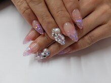 ネイルサロンミキ 横浜(MIKI)/埋め尽くしストーン2本スカルプ