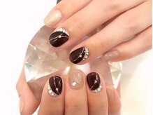 ココロバ ネイルアンドビューティーサロン(COCOLOBA)/シアーブラウンネイル♪