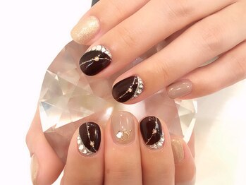 ココロバ ネイルアンドビューティーサロン(COCOLOBA)/シアーブラウンネイル♪