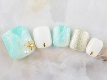 ネイルプラザ 河原町OPA店(NAIL PLAZA)/夏色砂浜ネイル