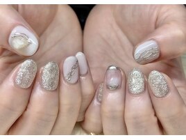 ニュアンス☆ミラーネイル