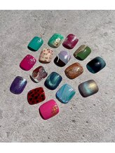 ミヤビネイル(miyabi nail)/フット親指アート