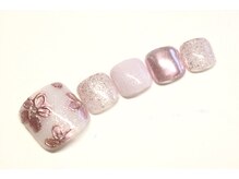 ネイルサロン アテナ(Athena)/フット持ち込みアート/お花