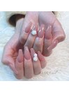 【nail】maogel×ローズ