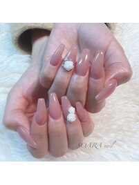 【nail】maogel×ローズ